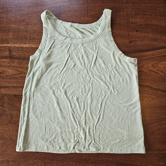 American Eagle Outfitters Tops - American Eagle Tank in Green Soft & Sexy Ribbed Size XL